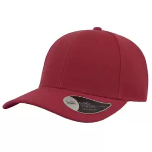 Atlantis Beat Structured 6 Panel Cap (One Size) (Red)