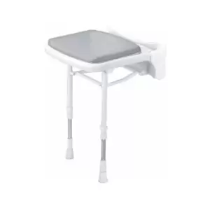 AKW - 2000 Series Compact Fold Up Padded Shower Seat Grey