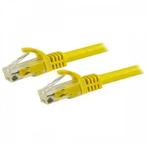 StarTech 15m Yellow Gigabit Snagless RJ45 UTP Cat6 Patch Cable