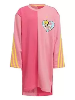 adidas Disney Younger Girls Minnie Mouse Sports Dress - Light Pink, Size 9-10 Years, Women