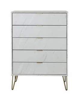 Swift Marbella Ready Assembled 5 Drawer Chest