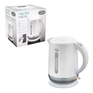 Quest 1.5L Fast Boil Kettle - White And Silver