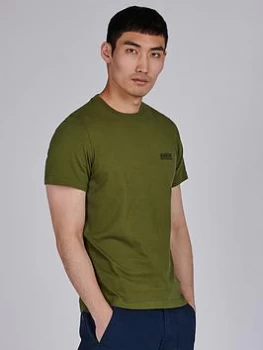 Barbour International Small Logo T-Shirt - Vintage Green , Vintage Green, Size S, Men
