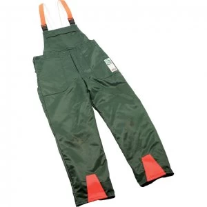 Draper Expert Chainsaw Trousers Green / Orange M