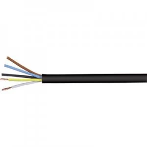 Flexible cable H05VV F 5 G 2.50 mm Black LappKabel