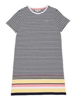 Barbour Girls Harewood Stripe Dress - Stripe, Size 8-9 Years, Women