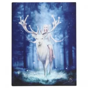 19 x 25cm Fantasy Forest Canvas Plaque By Anne Stokes