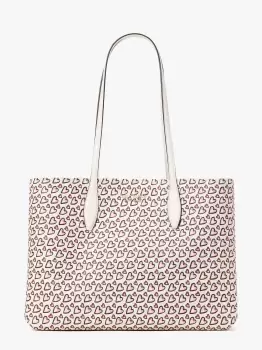 Kate Spade All Day Fancy Hearts Large Tote Bag, Multi, One Size