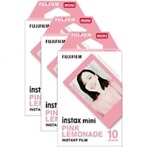Fujifilm Instant Photo Film Pink Lemonade Pink Suitable for instax Mini Pack of 30