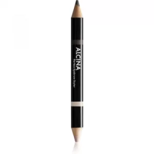 Alcina Decorative Perfect Eyebrow Styler Dual-Ended Eyebrow Pencil Shade 020 Dark 3 g