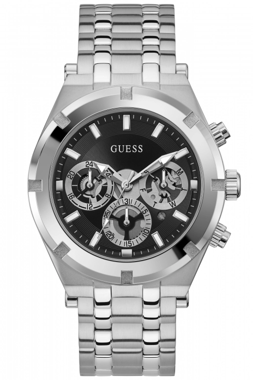 Guess Black And Silver Continental' Fashion Watch - GW0260G1