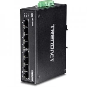 Trendnet TI-PG80 network switch Unmanaged L2 Gigabit Ethernet (10/100/1000) Black Power over Ethernet (PoE)