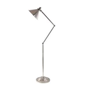 1 Light Floor Lamp Polished Nickel, E27