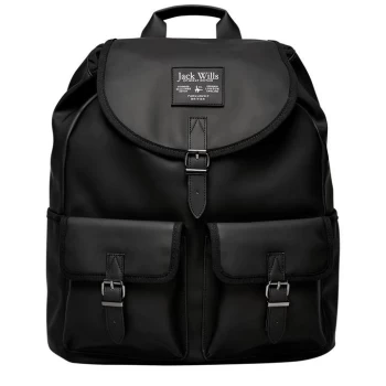 Jack Wills Beresford Cargo Backpack - Black