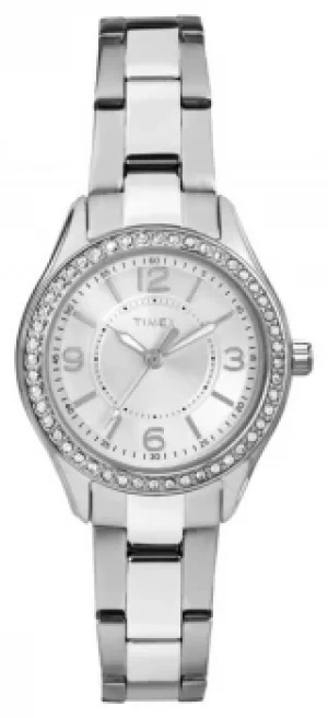 Timex Womans Miami Mini SIlver Stainless Steel Strap Silver Watch