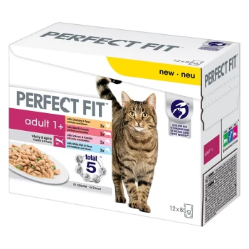 Perfect Fit Adult 1+ Pouches - Meat & Fish in Sauce - 12 x 85g