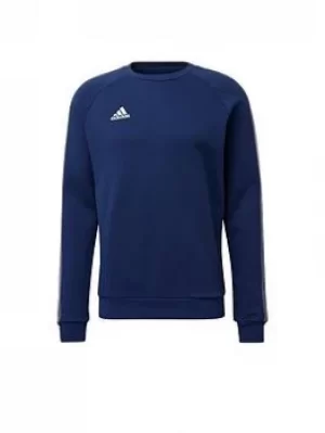 adidas Core 18 Sweatshirt, Blue/White, Size S, Men