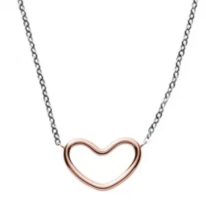 Ladies Skagen Two-Tone Steel and Rose Plate Katrine Necklace