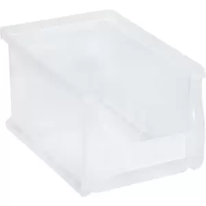 Open fronted storage bin, LxWxH 235 x 150 x 125 mm, pack of 24, transparent
