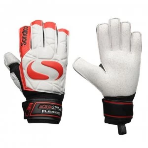 Sondico AquaSpine Junior Goalkeeper Gloves - White/Red