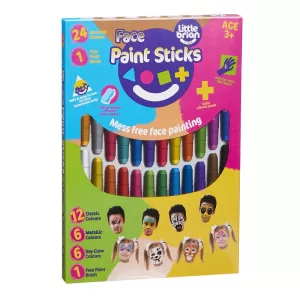 Little Brian Face Paint Sticks Assorted 24 Pack