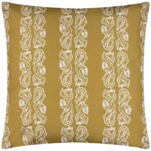 Kalindi Stripe Outdoor Cushion Saffron, Saffron / 55 x 55cm / Polyester Filled