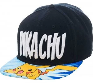 Pokemon Pikachu Lightning Snapback Cap