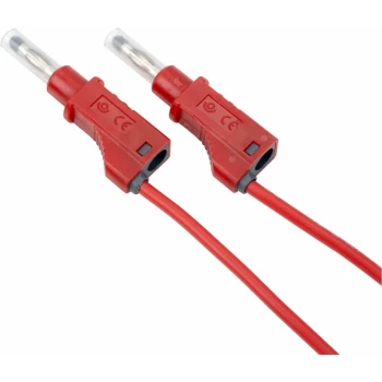 2210/600 V-100 Red Electro 4mm Shrouded Stackable Test Lead 100cm - PJP