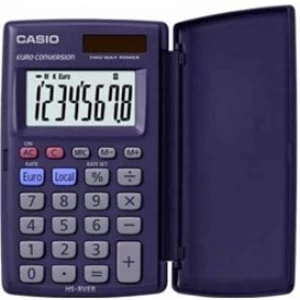 Casio HS8VER Pocket Calculator 8 Digit Display