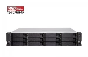 QNAP TS-h1277XU-RP-3700X-32G 12 Bay Rack Enclosure with 32GB RAM
