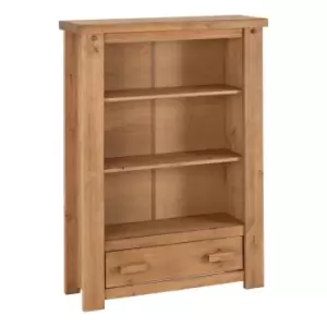 Seconique Tortilla 1 Drawer Bookcase - Distressed Waxed Pine