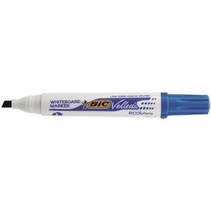 Original Bic Velleda 1751 Chisel Tip Whiteboard Marker Line Width 3.7 5.5mm Blue Pack of 12 Markers