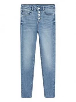 Mango Teen Girl Alexa Skinny Jeans - Blue