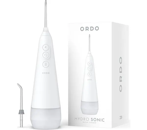 ORDOLIFE Hydro Sonic Water Flosser - Ice White