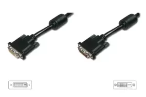Digitus AK-320200-050-S DVI cable 5m DVI-D Black