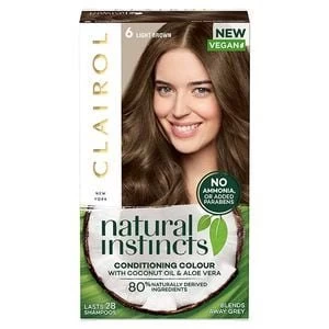 Natural Instincts Light Brown 6 Semi Permanent Hair Dye