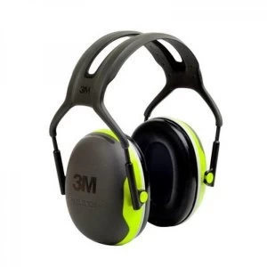 3M PELTOR X4A Hi Viz Headband Ear Defender Headset SNR33 BlackGreen