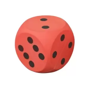 Uncoated Foam Dice Red