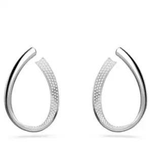 Exist Hoop White Rhodium Plated Earrings 5636490