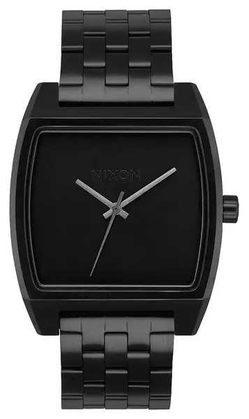 Nixon A1245-001-00 Time Tracker All Black IP Steel Watch