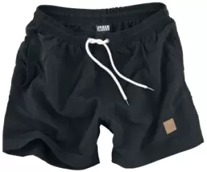 Urban Classics Block Swim Shorts, Black, Male, Shorts, TB1026-00017-0051