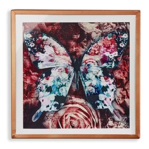 Arthouse Nocturnal Butterfly Copper Framed Print