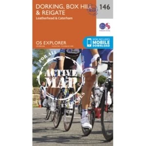 Dorking, Box Hill and Reigate by Ordnance Survey (Sheet map, folded, 2015)