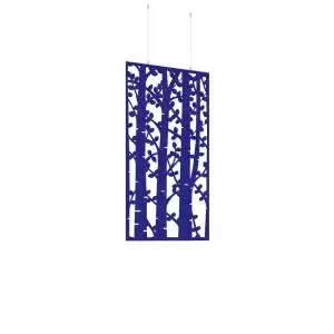 Piano Chords acoustic patterned hanging screens in dark blue 1200 x