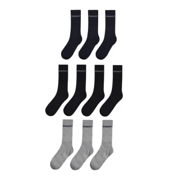 Donnay Quarter Socks 10 Pack Childrens - Dark Asst