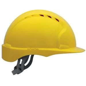 JSP EVO2 Vented Safety Helmet with Slip Ratchet Yellow AJF030 000 200