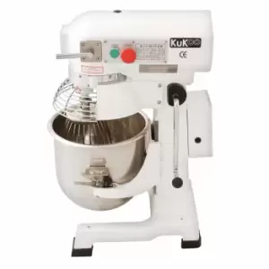 KUKoo 10624 Commercial Planetary 15L Food Mixer/Spiral Mixer - White