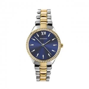 Sekonda Blue And Two-Tone Rose Classical Watch - 2954