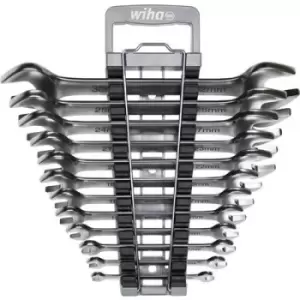 Wiha 44753 Double-ended open ring spanner set 13 Piece 7 - 32 mm