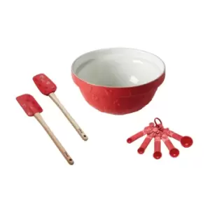 Prestige Bake with Mickey Cake Baking Tools Set Red